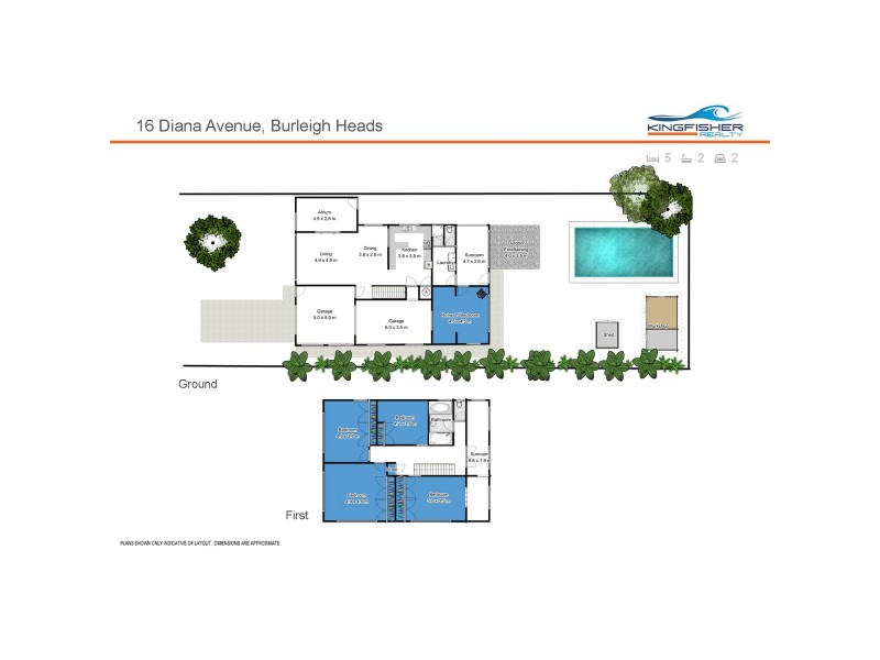 16 Diana Avenue, Burleigh Heads QLD 4220 Floorplan