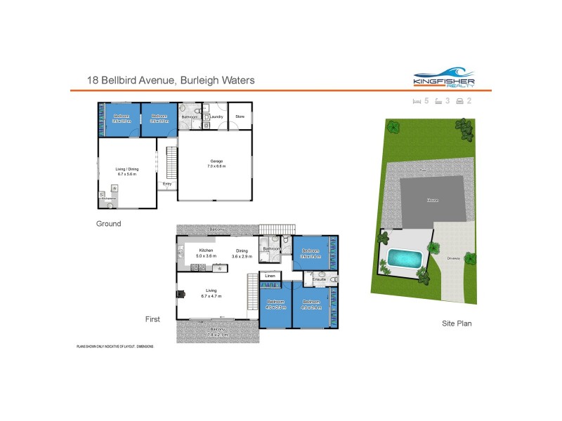 18 Bellbird Avenue, Burleigh Waters QLD 4220 Floorplan