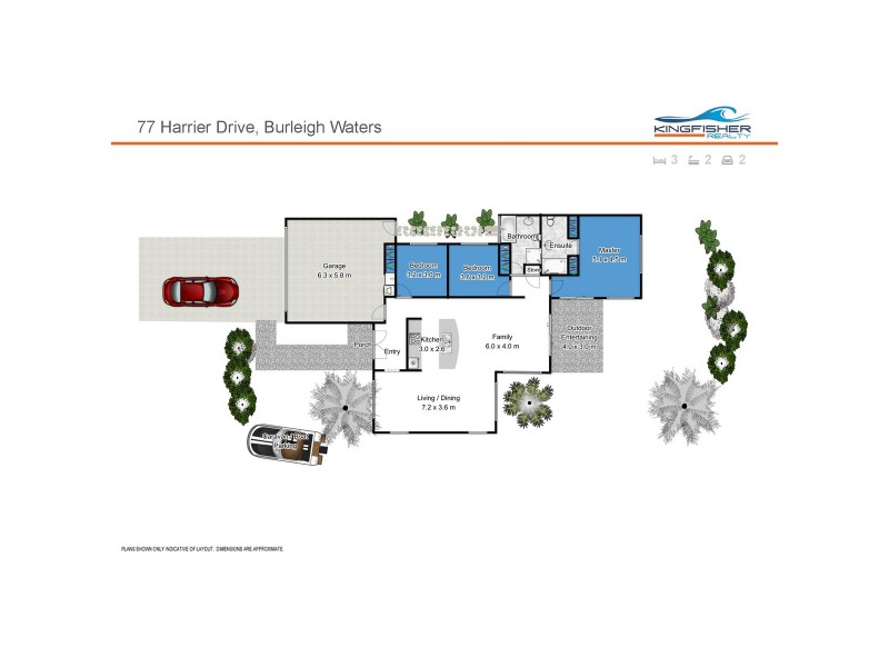 77 Harrier Drive, Burleigh Waters QLD 4220 Floorplan