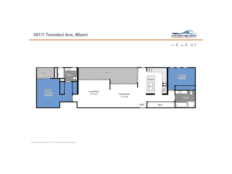 301/1 Toombul Avenue, Miami QLD 4220 Floorplan