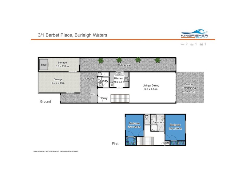 3/1 Barbet Place, Burleigh Waters QLD 4220 Floorplan