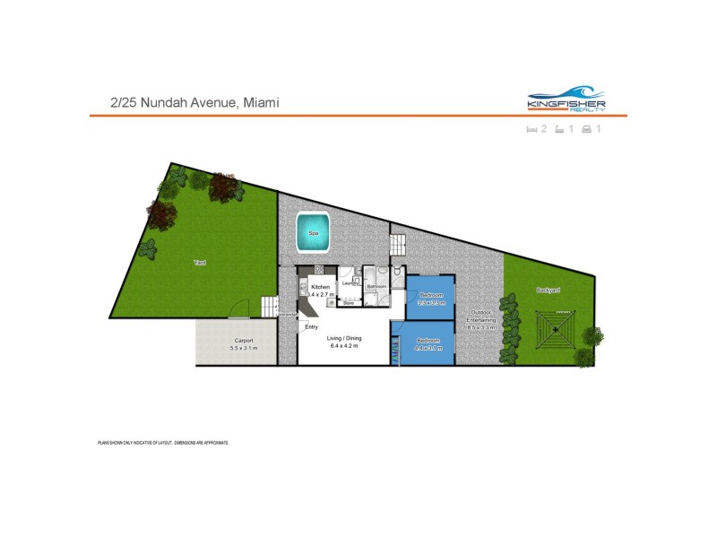 2/25 Nundah Avenue, Miami QLD 4220 Floorplan