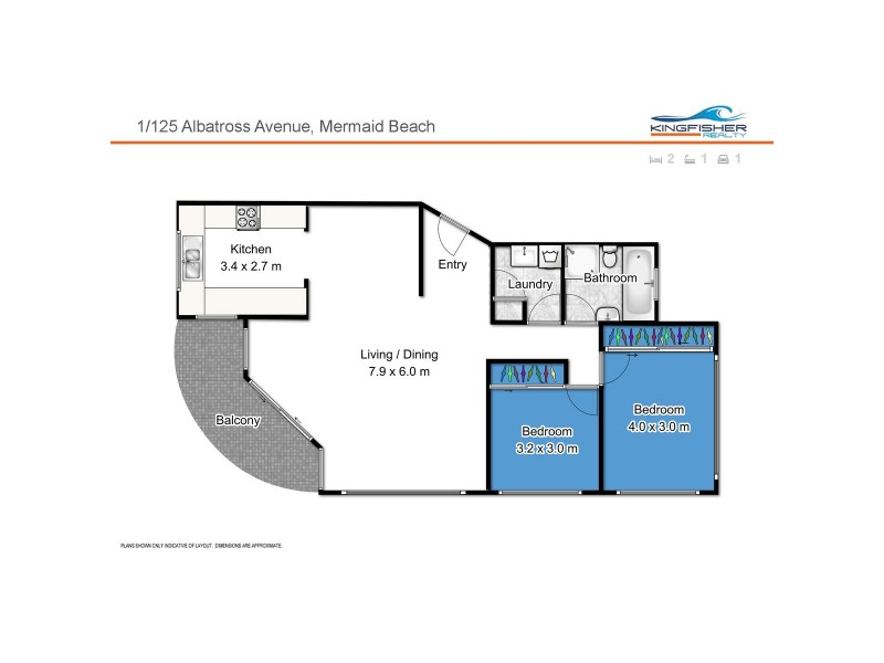 1/125 Albatross Avenue, Mermaid Beach QLD 4218 Floorplan