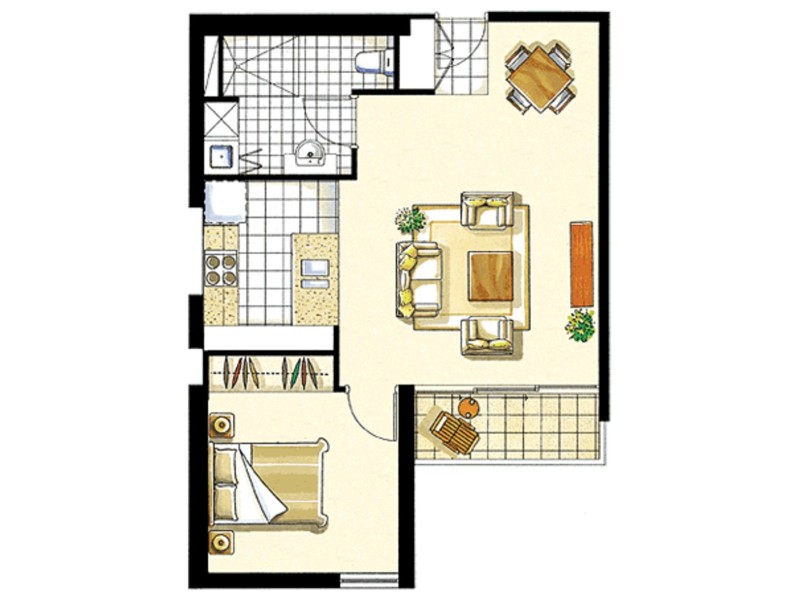 911/108 Albert Street, Brisbane City QLD 4000 Floorplan