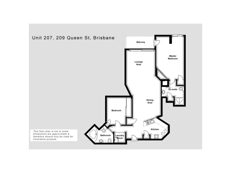 206/229 Queen Street, Brisbane City QLD 4000 Floorplan