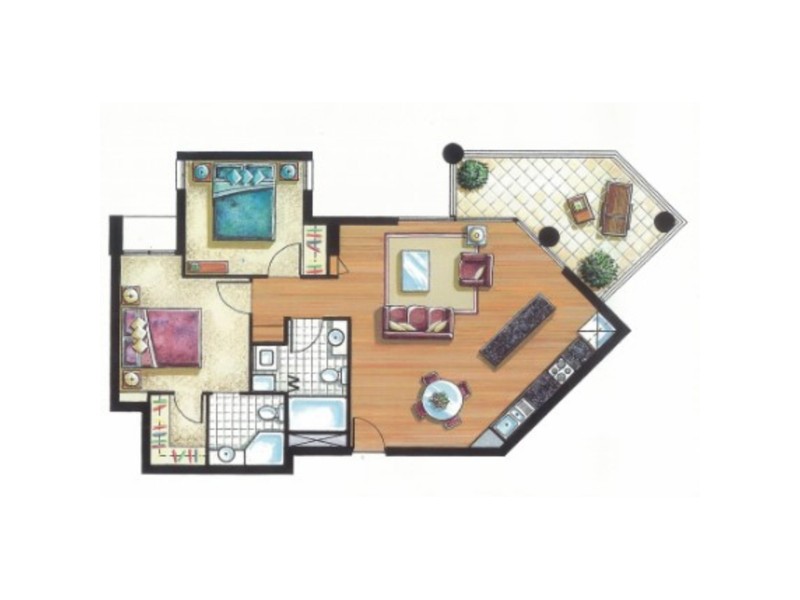 703/120 Mary Street, Brisbane City QLD 4000 Floorplan