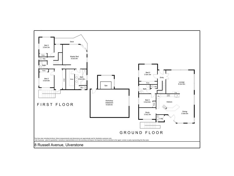 8 Russell Avenue, Ulverstone TAS 7315 Floorplan