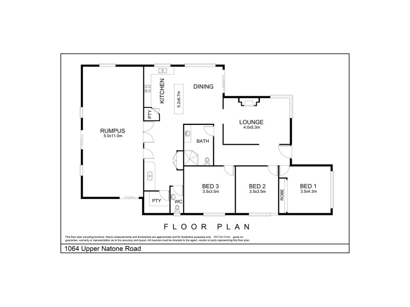 1064 Upper Natone Road, Upper Natone TAS 7321 Floorplan