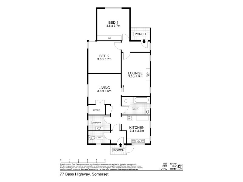 77 Bass Highway, Somerset TAS 7322 Floorplan