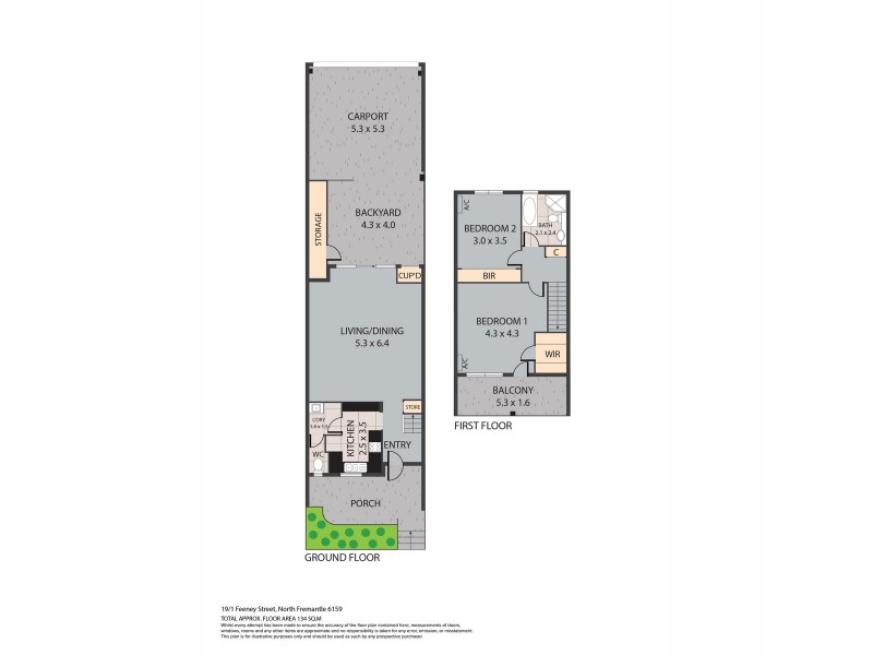 19/1 Feeney Street, North Fremantle WA 6159 Floorplan