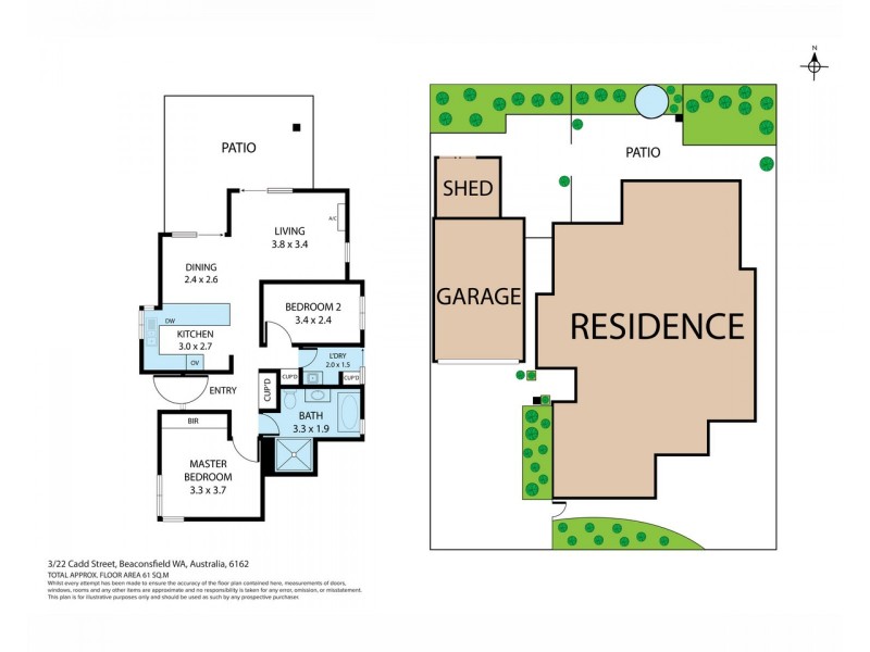 3/22 Cadd Street, Beaconsfield WA 6162 Floorplan