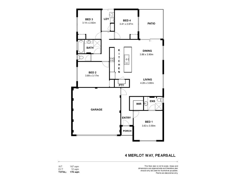 4 Merlot Way, Pearsall WA 6065 Floorplan