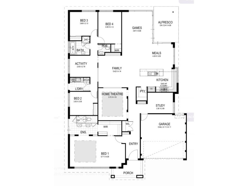 23 Bristlebird Circuit, Alkimos WA 6038 Floorplan