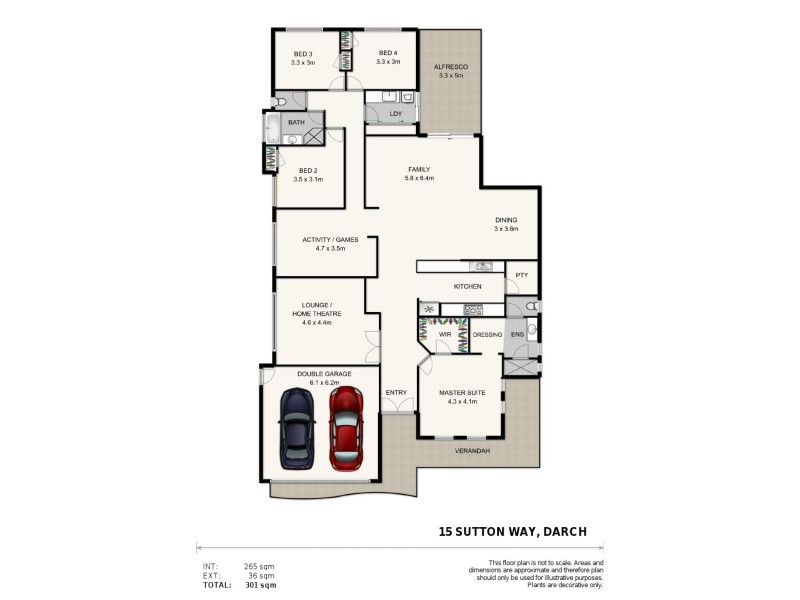 15 Sutton Way, Darch WA 6065 Floorplan