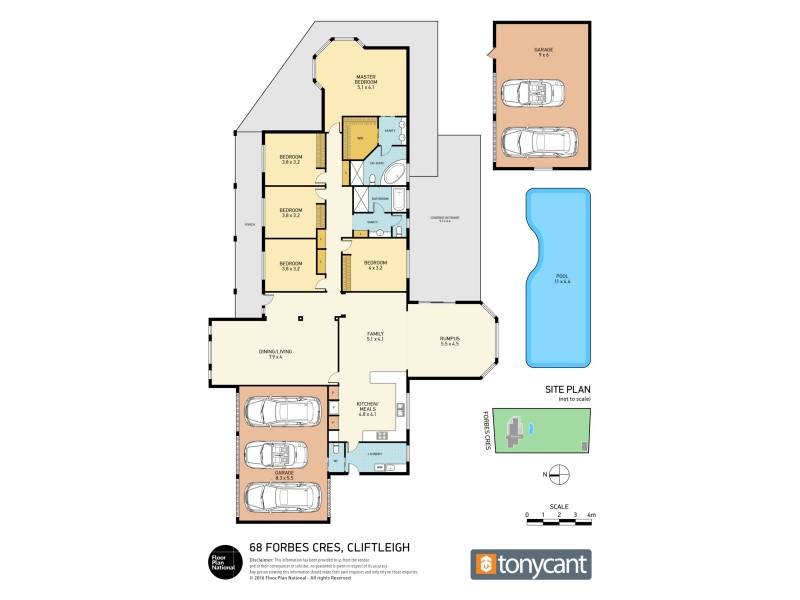 68 Forbes Crescent, Cliftleigh NSW 2321 Floorplan