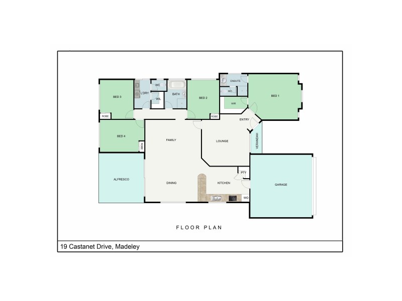 19 Castanet Drive, Madeley WA 6065 Floorplan