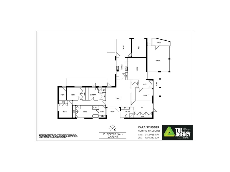 10 Dickens Walk, Carine WA 6020 Floorplan