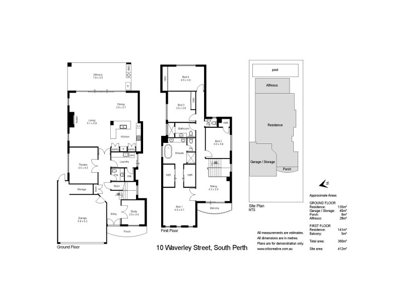 10 Waverley Street, South Perth WA 6151 Floorplan