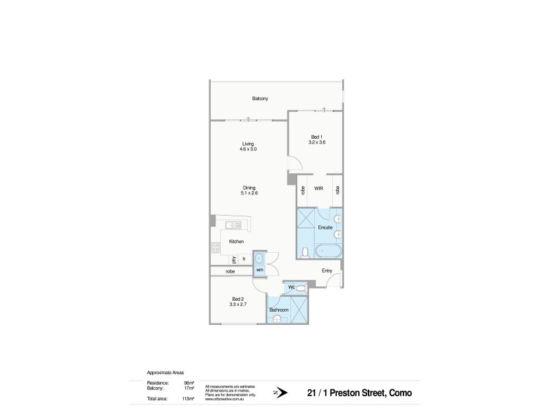 21/1 Preston Street, Como WA 6152 Floorplan