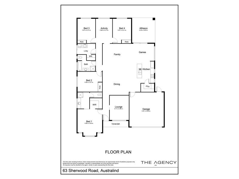 63 Sherwood Road, Australind WA 6233 Floorplan