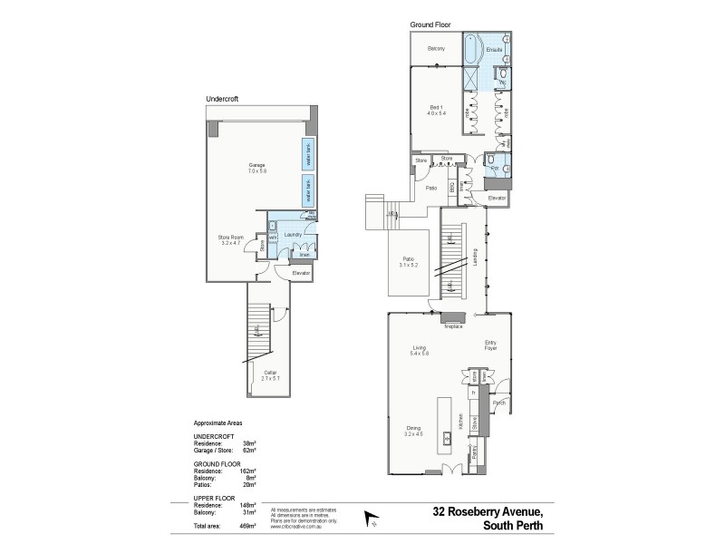 32 Roseberry Avenue, South Perth WA 6151 Floorplan