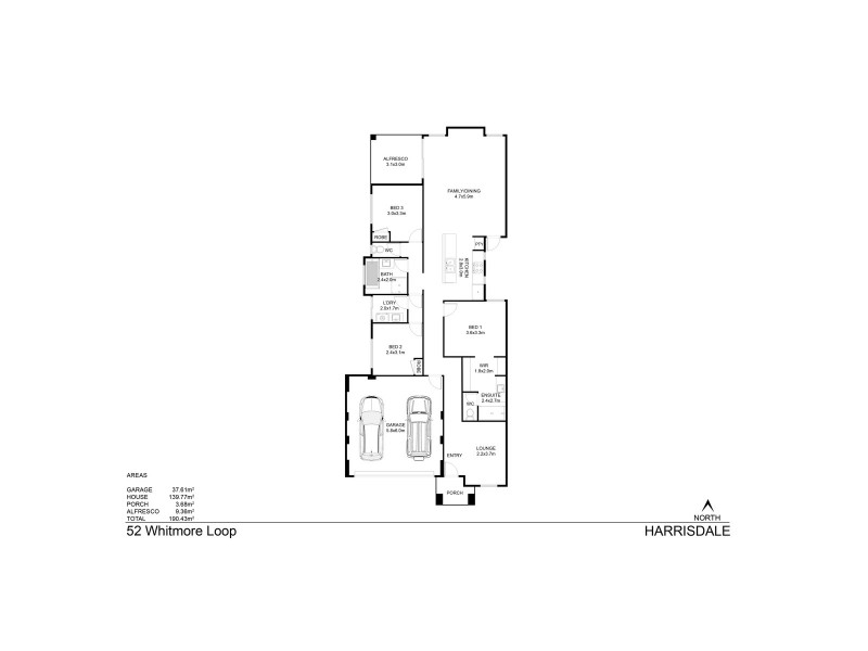52 Whitmore Loop, Harrisdale WA 6112 Floorplan