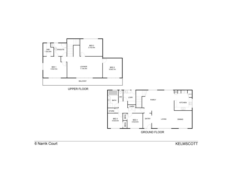 6 Narrik Court, Kelmscott WA 6111 Floorplan