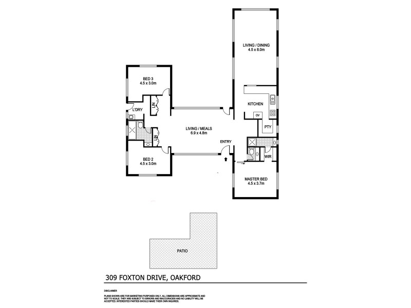 309 Foxton Drive, Oakford WA 6121 Floorplan