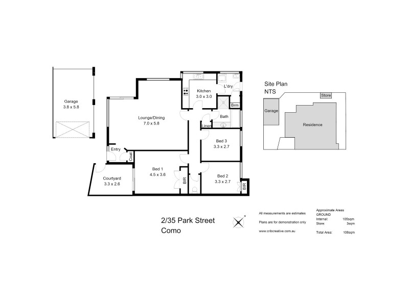 2/35 Park Street, Como WA 6152 Floorplan