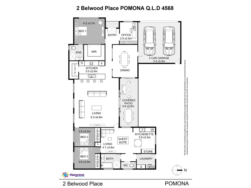 2 Belwood Place, Pomona QLD 4568 Floorplan