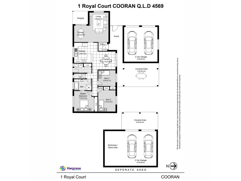 1 Royal Court, Cooran QLD 4569 Floorplan