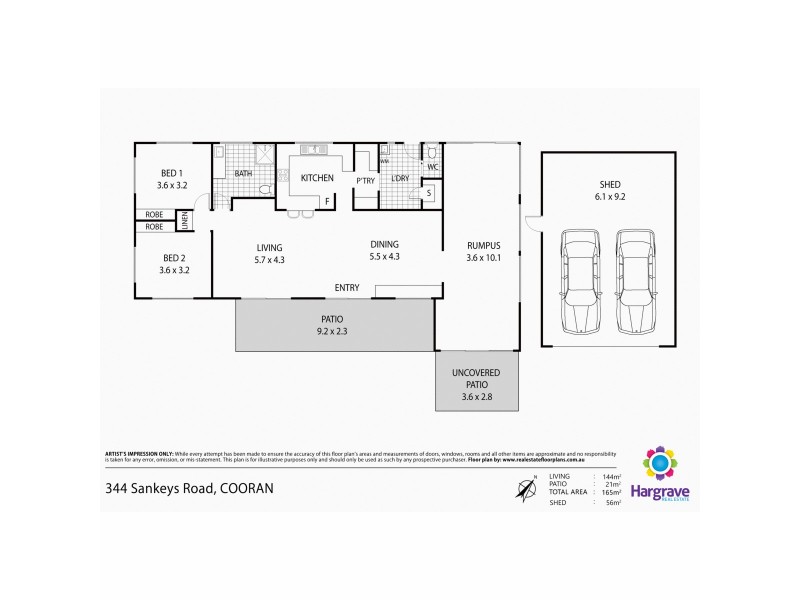 344 Sankeys Road, Cooran QLD 4569 Floorplan