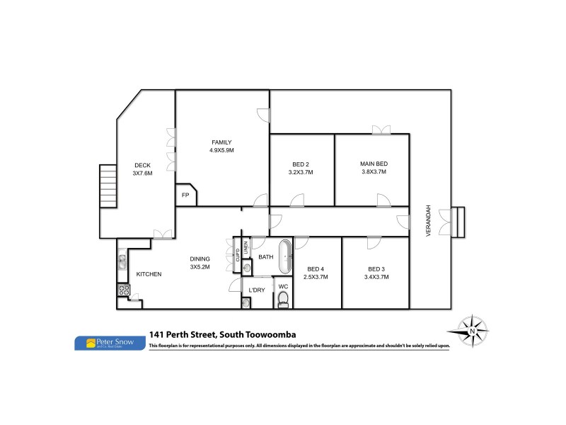 141 Perth Street, South Toowoomba QLD 4350 Floorplan
