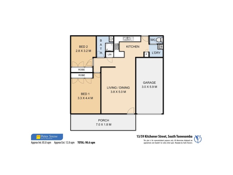 13/59 Kitchener Street, South Toowoomba QLD 4350 Floorplan