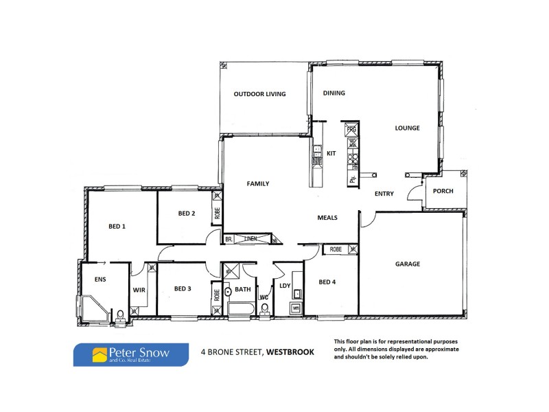 4 Bronte Street, Westbrook QLD 4350 Floorplan