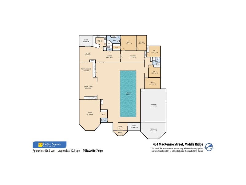 434 Mackenzie Street, Middle Ridge QLD 4350 Floorplan
