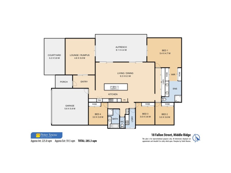 18 Fallon Drive, Middle Ridge QLD 4350 Floorplan