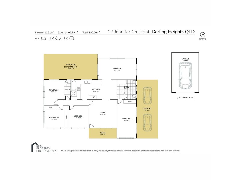 12 Jennifer Crescent, Darling Heights QLD 4350 Floorplan