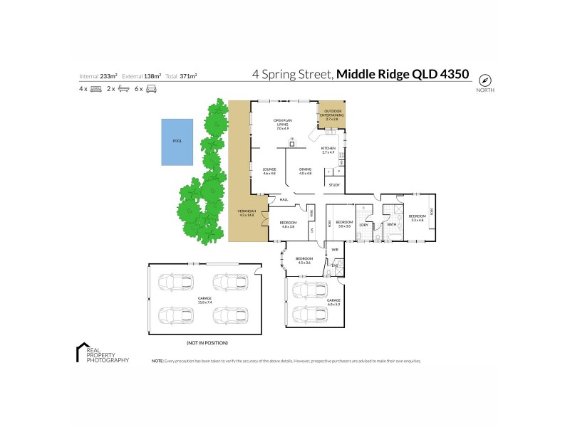 4 Spring Street, Middle Ridge QLD 4350 Floorplan