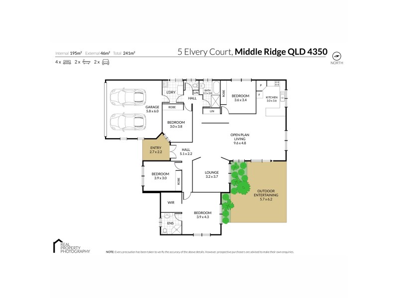 5 Elvery Court, Middle Ridge QLD 4350 Floorplan