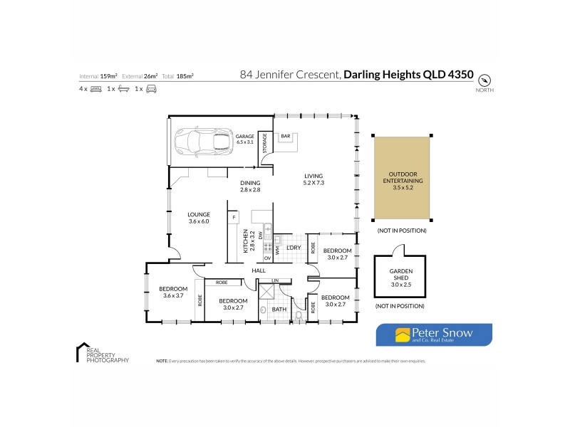 84 Jennifer Crescent, Darling Heights QLD 4350 Floorplan