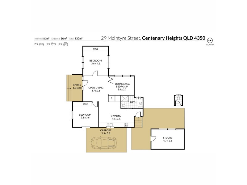 29 McIntyre Street, Centenary Heights QLD 4350 Floorplan