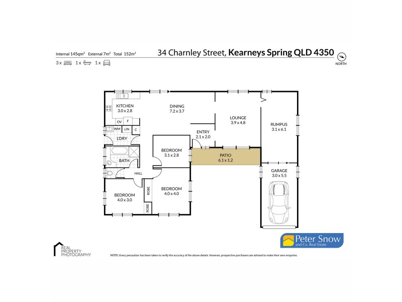 34 Charnley Street, Kearneys Spring QLD 4350 Floorplan