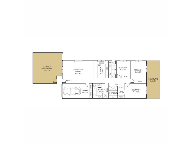 1/402 Alderley Street, Kearneys Spring QLD 4350 Floorplan