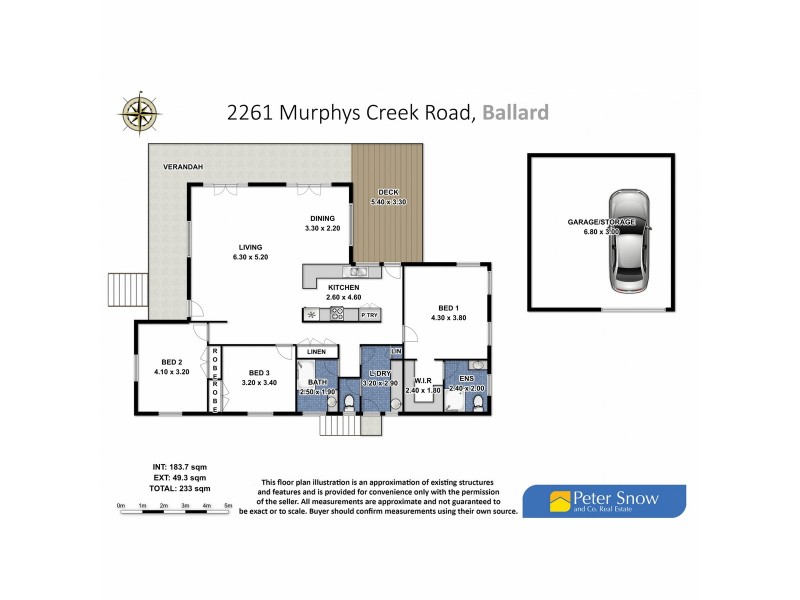 2261 Murphys Creek Road, Ballard QLD 4352 Floorplan