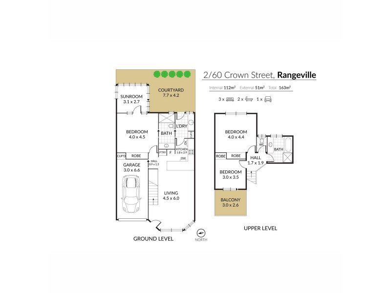 2/60 Crown Street, Rangeville QLD 4350 Floorplan