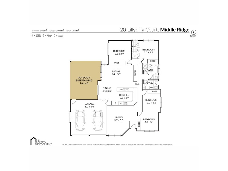 20 Lillypilly Court, Middle Ridge QLD 4350 Floorplan