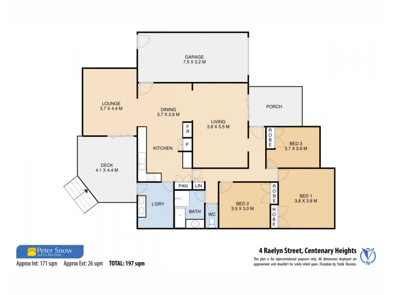 4 Raelyn Street, Centenary Heights QLD 4350 Floorplan