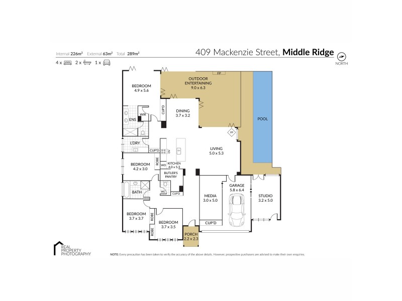 409 Mackenzie Street, Middle Ridge QLD 4350 Floorplan