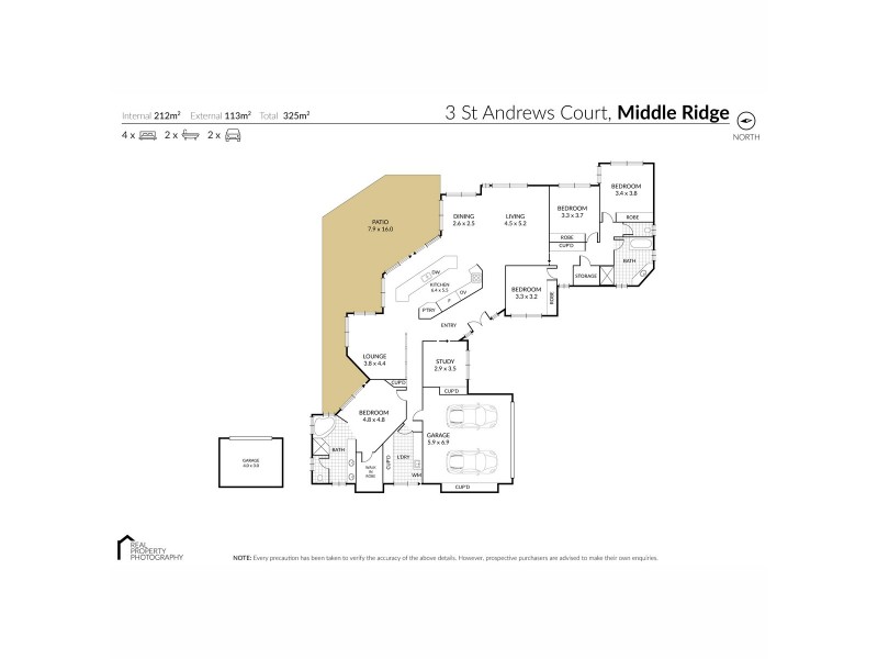 3 St Andrews Court, Middle Ridge QLD 4350 Floorplan